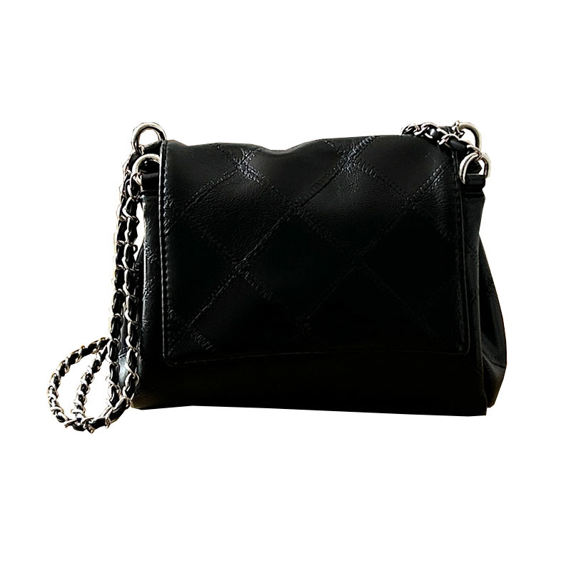 Crossbody kott kettaga riidega, PU materjal, rombimustriline pealispind, sisemine tõmblukukott, polüestervooder