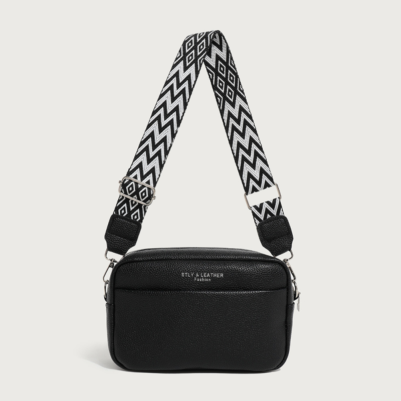 Geantă crossbody mică din PU pentru femei, stil Fresh and Sweet, formă pătrată orizontală, închidere cu fermoar, buzunar pentru telefon — primăvara 2025