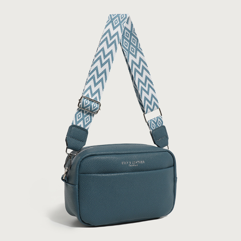 Geantă crossbody mică din PU pentru femei, stil Fresh and Sweet, formă pătrată orizontală, închidere cu fermoar, buzunar pentru telefon — primăvara 2025