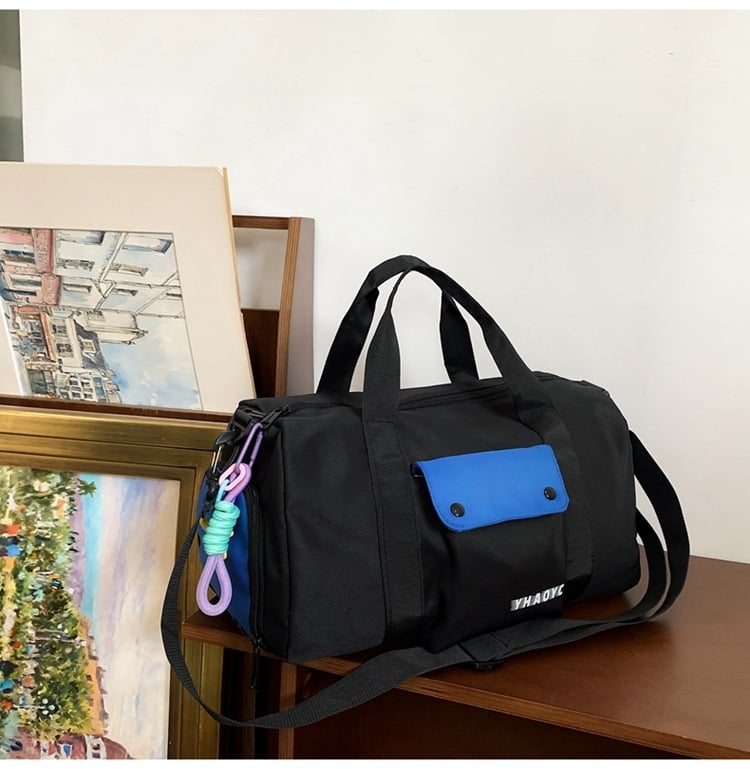 Geantă de fitness Dicarlo cu separare uscat–umedă și compartiment pentru pantofi separat, 36–55 L, nylon, impermeabilă, pentru călătorii