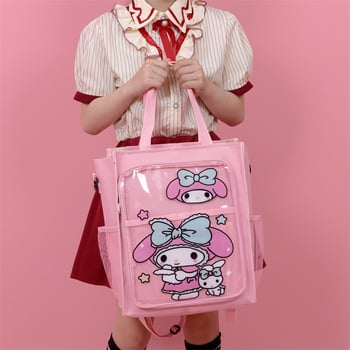 Ghiozdan școlar cu model anime, material Oxford, căptușeală poliester, rezistent la uzură, potrivit pentru învățământ primar și gimnazial