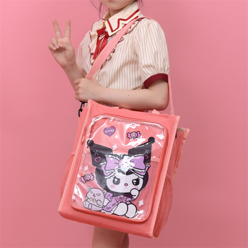 Ghiozdan școlar cu model anime, material Oxford, căptușeală poliester, rezistent la uzură, potrivit pentru învățământ primar și gimnazial