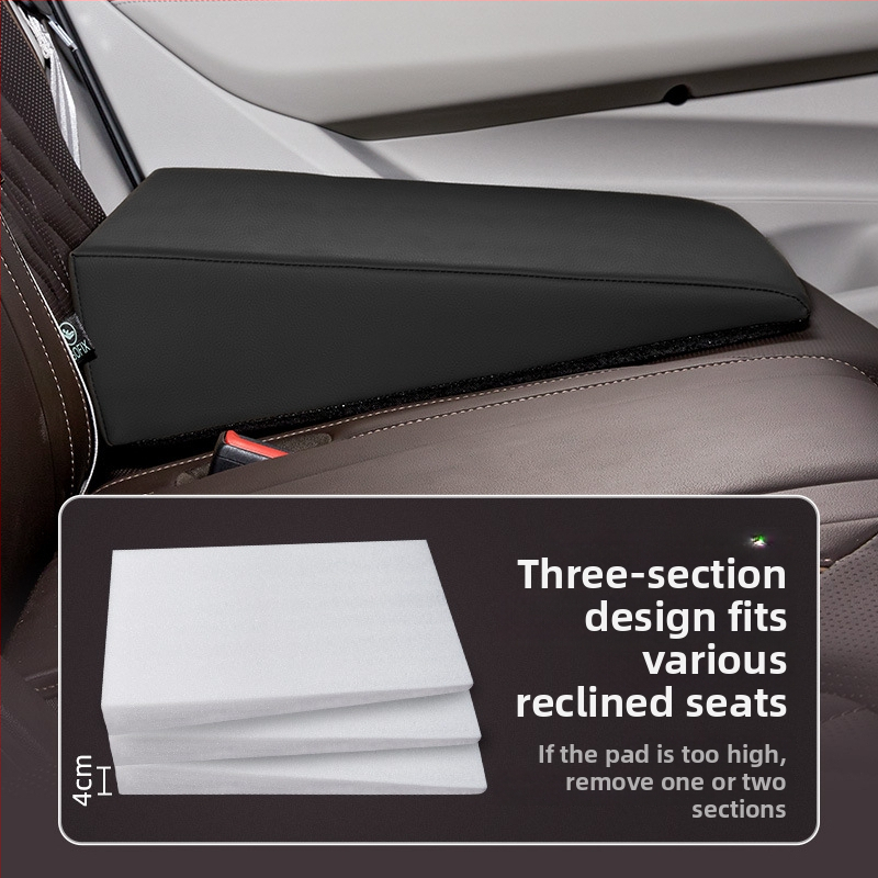 Automobiļa aizmugurējā sēdvietu izlīdzināšanas paliktnis, ar regulējamu augstumu, universāls tips, bez uzpūšanās, pielāgojams