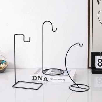 Suport pentru plante, design geometric simplu din fier, material sticlă, stil ins, personalizare disponibilă