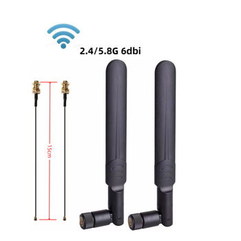 2.4/5.8 GHz divkanālu WiFi PCIe kartes antena darbvirsmas maršrutētājam, atkārtojējam un drona tīkla kartei