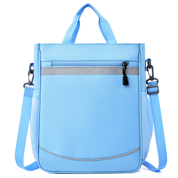 Školska torba za osnovnu školu s prilagođenim logotipom, Oxford tkanina, unisex, crossbody torba, prozračna, izdržljiva, reflektirajuća za noćnu sigurnost, podstava od poliestera