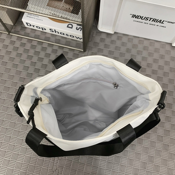 Geantă crossbody pentru elevi – nylon, capacitate mare, unisex, stil urban minimalist