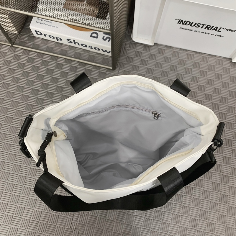 Geantă crossbody pentru elevi – nylon, capacitate mare, unisex, stil urban minimalist
