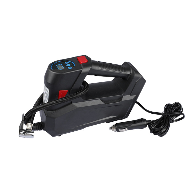 Pompa de aer pentru mașină fără fir, cu afișaj digital, iluminare LED, 12V, 120W, cablu de 3 m
