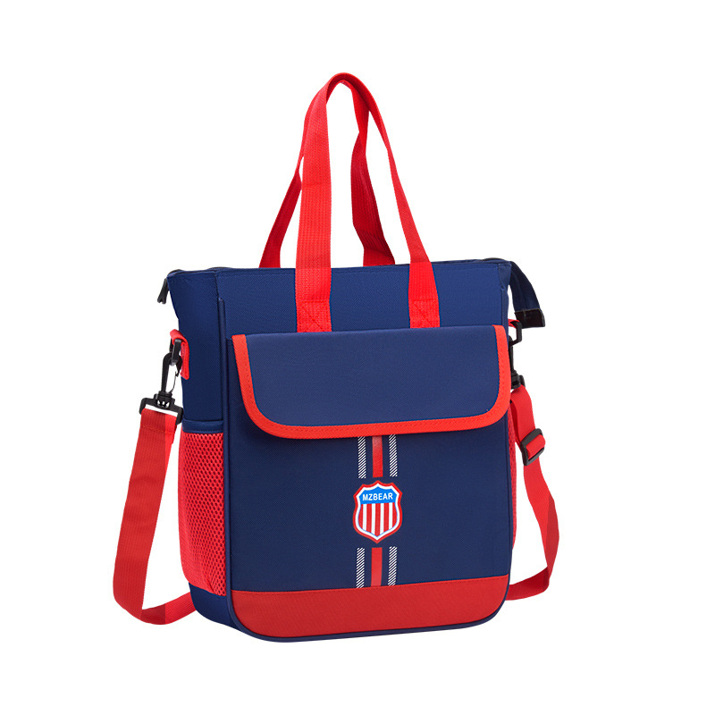 Geantă de studiu pentru elevi de primar și gimnazial | Material nylon | Capacitate mare | Interior izolat | Logo imprimat