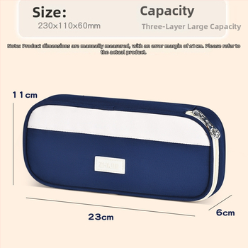 Penar / Geantă pentru rechizite, din pânză, unisex, pentru școală, primăvara 2018, modern și stilat