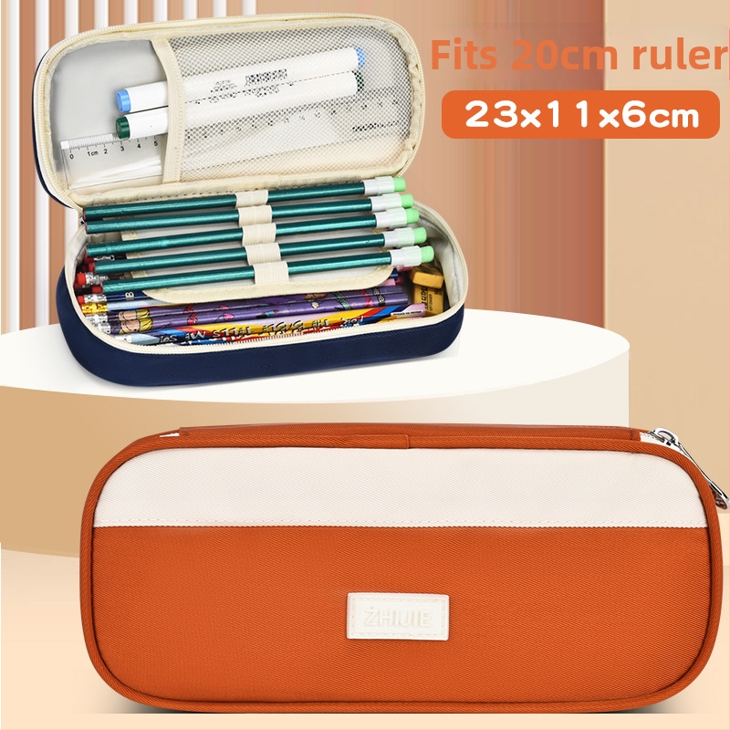 Penar / Geantă pentru rechizite, din pânză, unisex, pentru școală, primăvara 2018, modern și stilat
