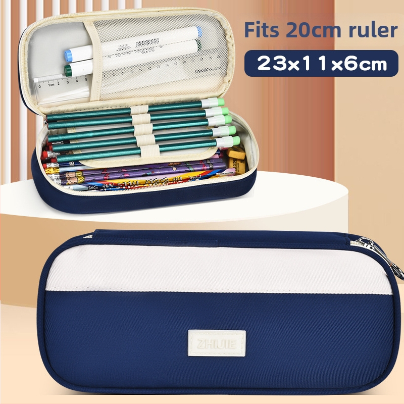 Penar / Geantă pentru rechizite, din pânză, unisex, pentru școală, primăvara 2018, modern și stilat
