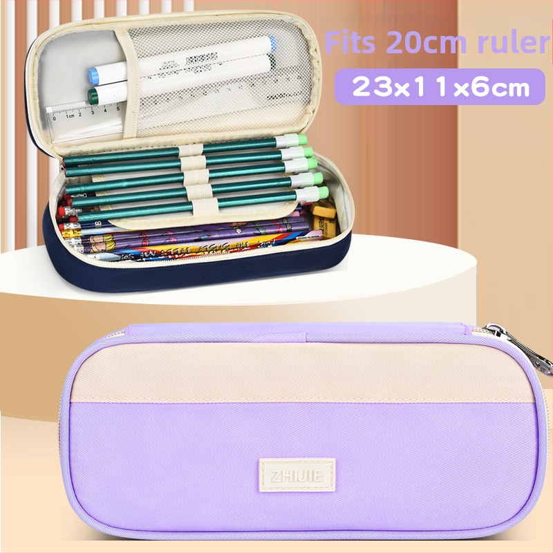 Penar / Geantă pentru rechizite, din pânză, unisex, pentru școală, primăvara 2018, modern și stilat