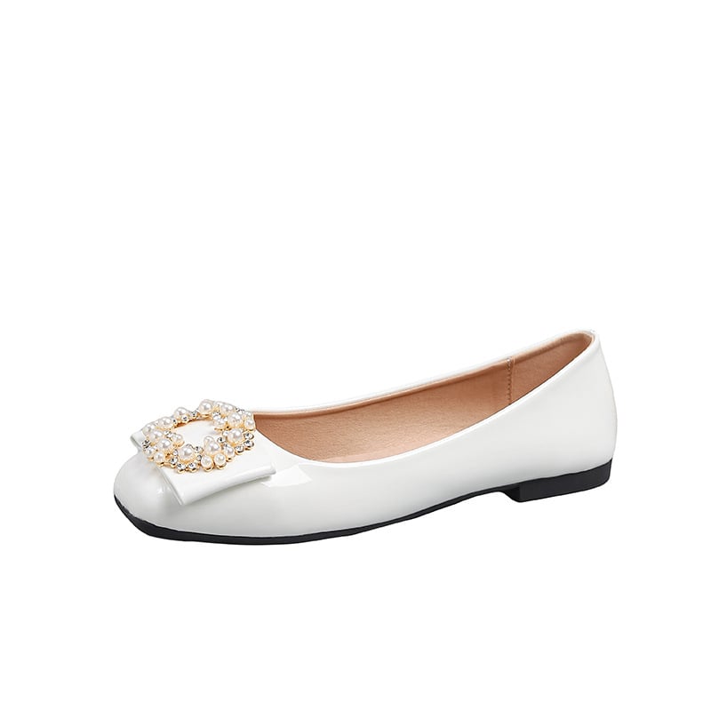 Mary Jane cipele, korejski stil, slip-on, četvrtasti nos, niski potplat, PU uložak