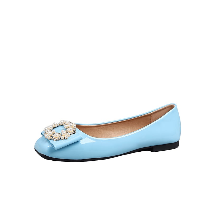 Mary Jane cipele, korejski stil, slip-on, četvrtasti nos, niski potplat, PU uložak