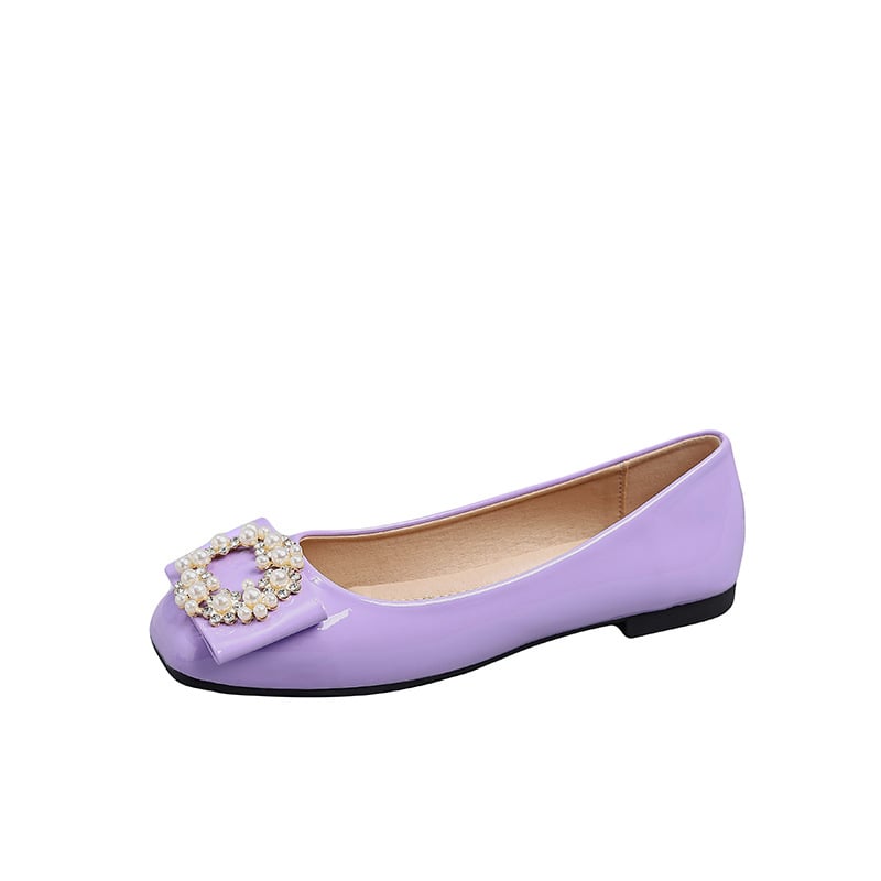 Mary Jane cipele, korejski stil, slip-on, četvrtasti nos, niski potplat, PU uložak