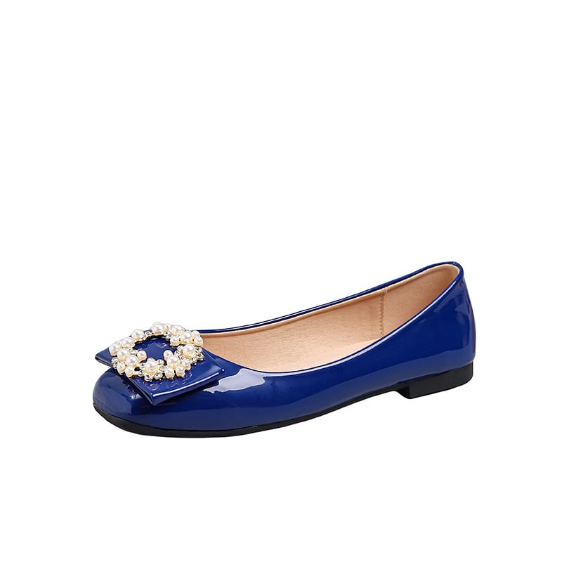 Mary Jane cipele, korejski stil, slip-on, četvrtasti nos, niski potplat, PU uložak