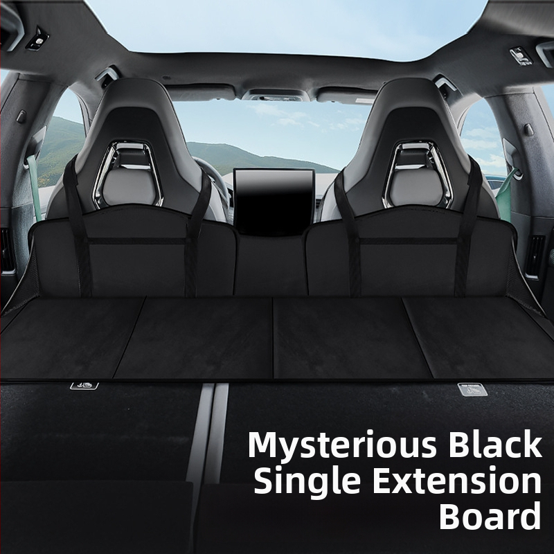 Automobiļas guļvieta aizmugurējam sēdeklim SUV — salokāms pagarinājuma panelis, flocking materiāls, modelis 005, svars 1,2 kg, maksimālā slodze 200 kg, nav nepieciešams piepumpēt