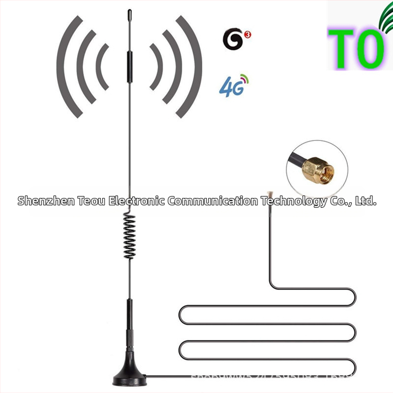 TO 4G LTE magnētiskā antena ar magnētisko pamatni maršrutētājam – omnidirekcionāla, augsts signāla iegūums, 315 MHz, 2,4 GHz, 5 GHz