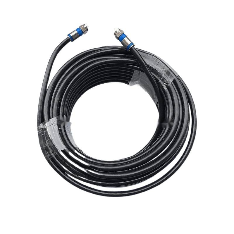 Krimp tip konektor za signali kabel za antenu i satelitsku televiziju, visokofrekvencijska glava, zatvoren krimp konektor, napajajući kabel za set-top box