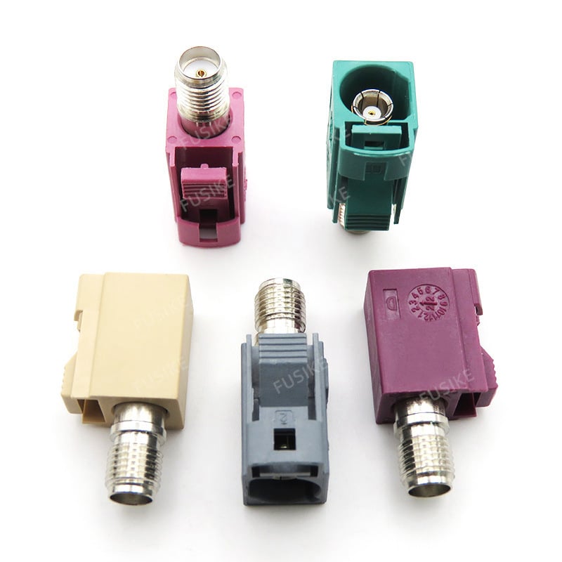 FSK conector Fakra board-end pentru antena GPS, adaptor semnal Fakra femelă la SMA cu filet, conector auto