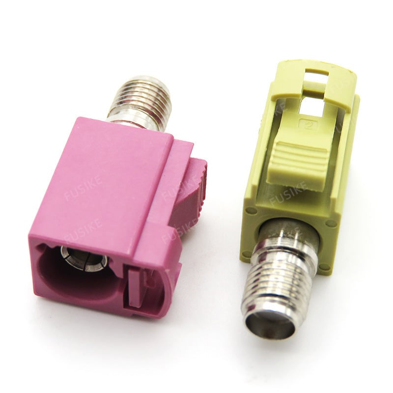 FSK conector Fakra board-end pentru antena GPS, adaptor semnal Fakra femelă la SMA cu filet, conector auto