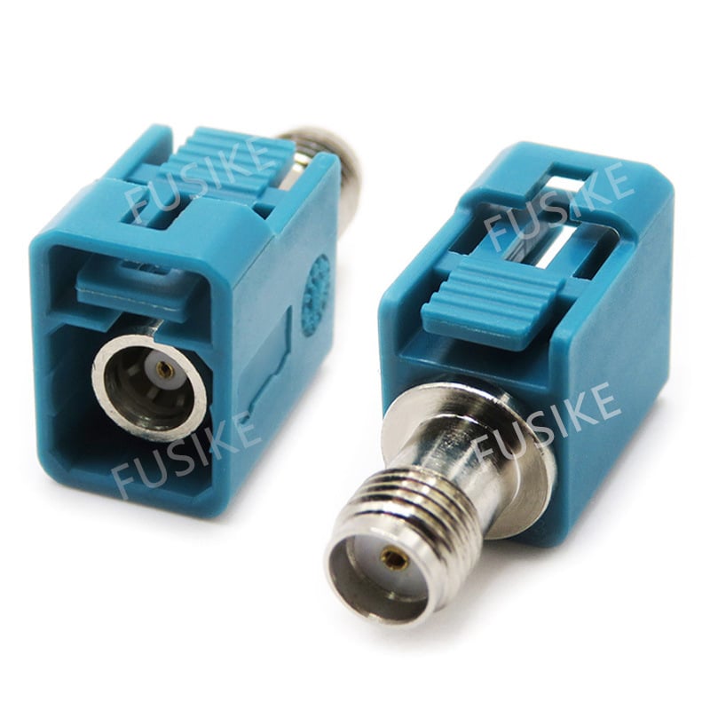 FSK conector Fakra board-end pentru antena GPS, adaptor semnal Fakra femelă la SMA cu filet, conector auto