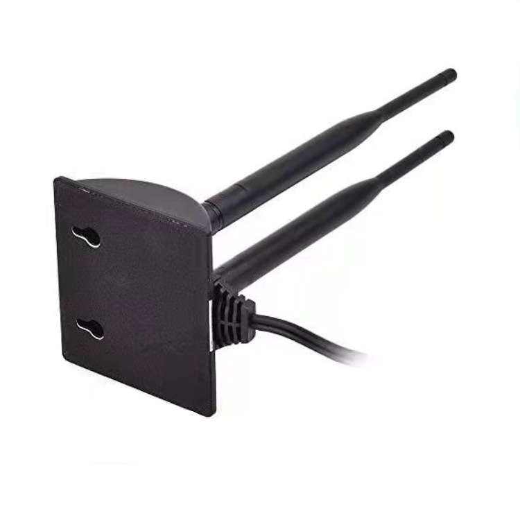 WiFi antena maršrutētājam — omni-direkcionāla, augsts ieguvums, divkanālu 2.4/5 GHz, dubulti vakuuma stiprinājumi, HCY