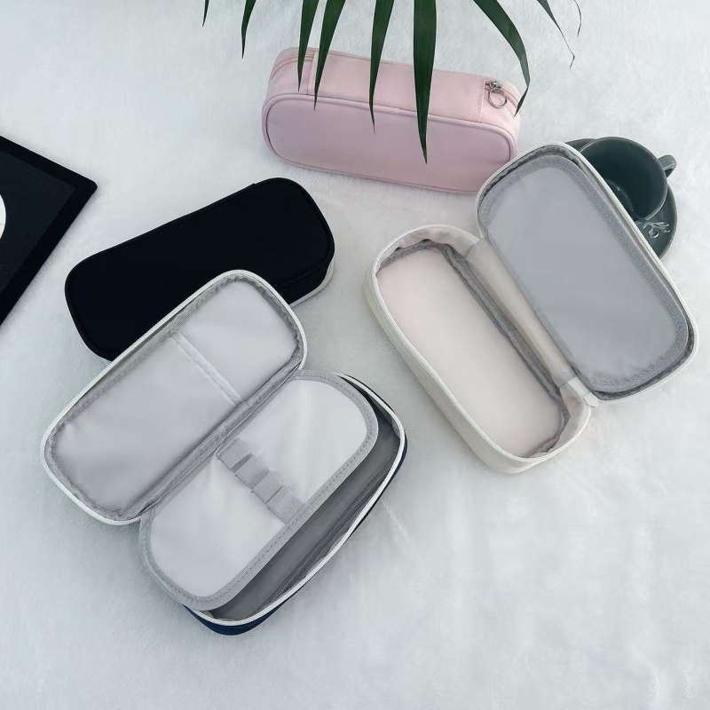 Penar din stofă Oxford cu imprimare logo, simplu, capacitate mare, ușor, unisex, pentru școala primară, căptușeală poliester, stil campus tineresc