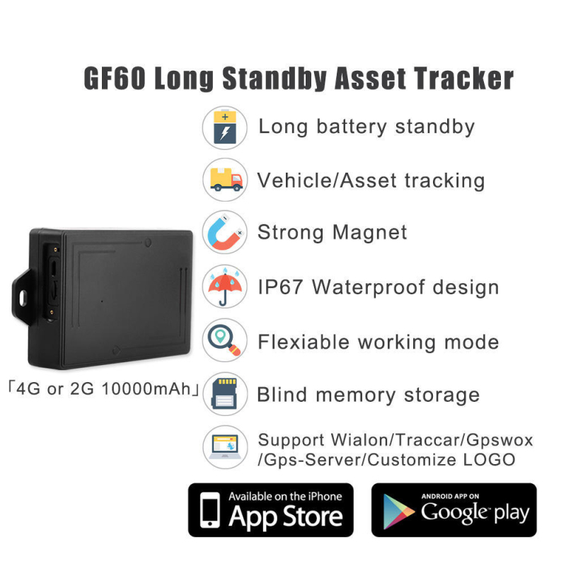 Vezeték nélküli autó GPS nyomkövető, 10000mAh akkumulátor, telepítés nélkül, 4G-ST-905, IP65 vízálló
