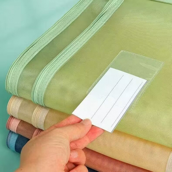 Двоен слой учебна чанта за книги и документи, голям капацитет, прозрачен преносим организатор за изпитни листове, нейлон, запечатана