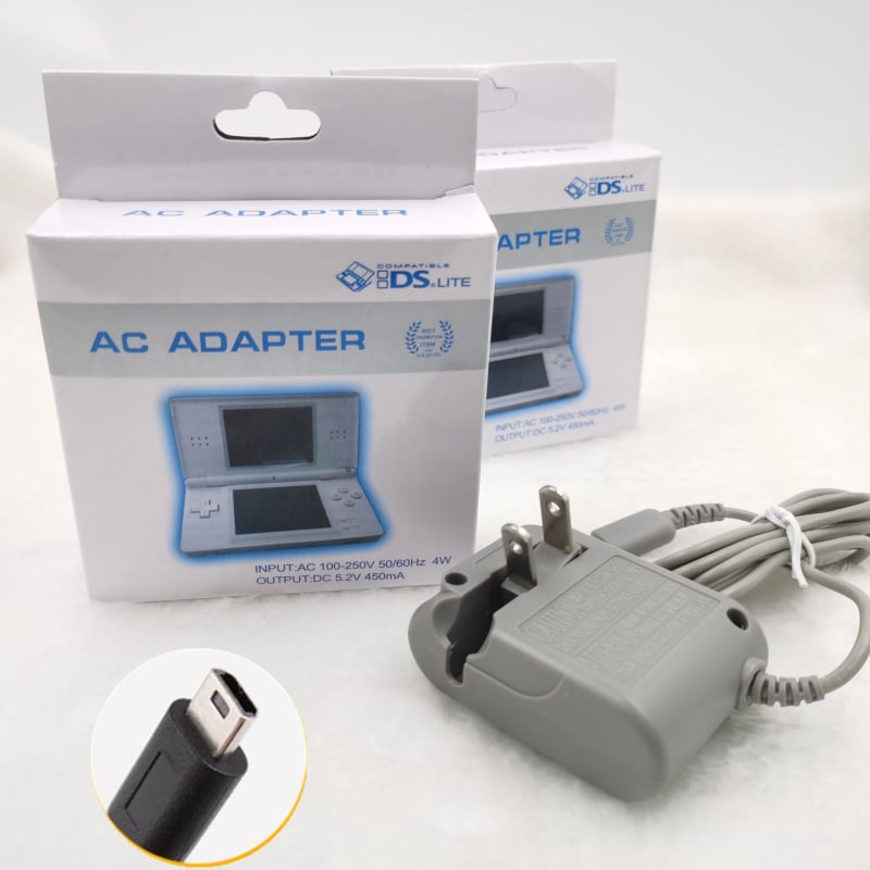 Nintendo NDSL зарядно устройство за портативна конзола NDSL, PVC корпус, вход 220–240V, тегло 45 g