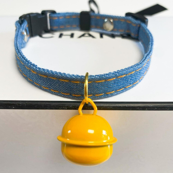 Macska nyakörv – Denim, Mintázat: Más; Stílus: Más; Macskáknak