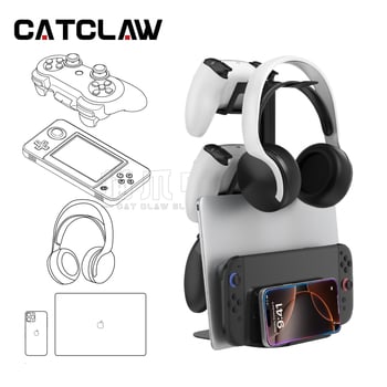 Βάση στήριξης από κράμα αλουμινίου για χειριστήρια παιχνιδιών, ταμπλέτες και φορητούς υπολογιστές, με κατσαβίδι και οδηγό χρήσης