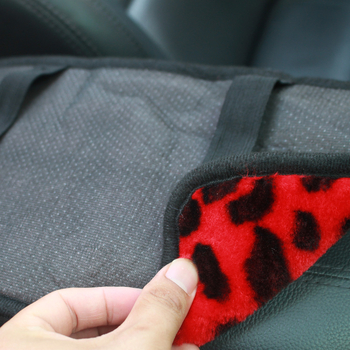 Леопардов принт калъф за централен подлакътник, изкуствена вълна, Vanilla Mountain, универсална съвместимост, персонализация налична