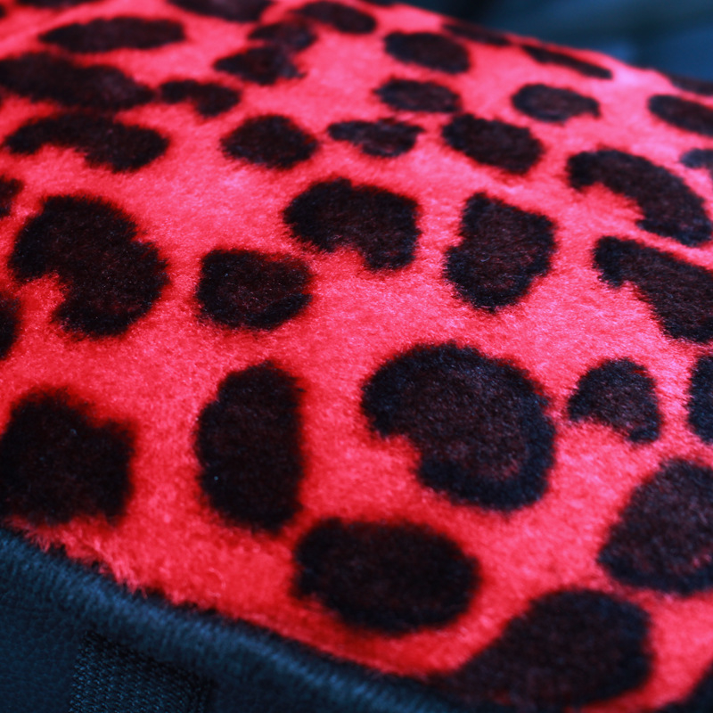 Леопардов принт калъф за централен подлакътник, изкуствена вълна, Vanilla Mountain, универсална съвместимост, персонализация налична