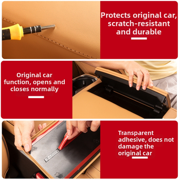 Denza D9 rokas atbalsta kastes pārsegs, ādas pacēlāja spilventiņš, 0.5 kg, Uzstādīšanas atbalsts