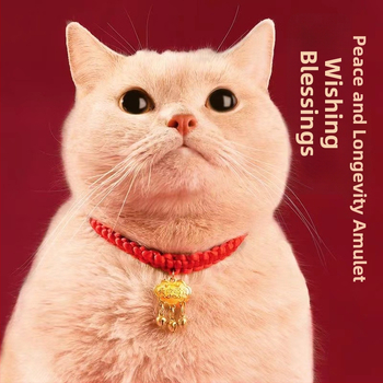 Roku darīts mājdzīvnieku kaklars, aukla austs, zvaniņš, regulējams, metāls