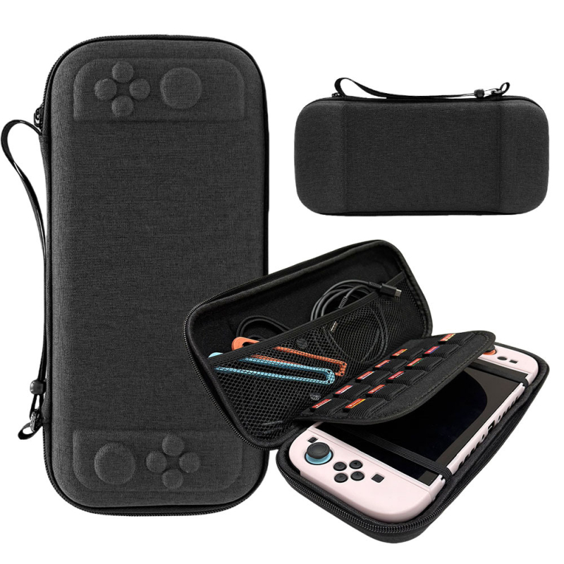 Husă de protecție și geantă de depozitare pentru Nintendo Switch 2 - material Oxford cloth + EVA, cusătură, fermoar, compatibil Switch2