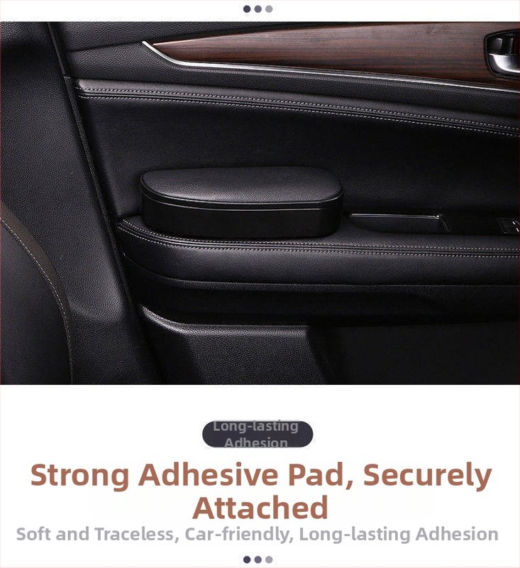 Automašīnas roku balsts vadītājam ar augstuma palielinošu spilvenu (Plastmasa, 0.5 kg, universāla saderība)