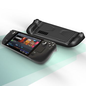 Carcasă de protecție TPU mat pentru Steam Deck OLED cu răcire integrată (Material: TPU; Finisaj: mat; Proces: turnare prin injecție; Compatibil: Steam Deck; Greutate: 105 g)