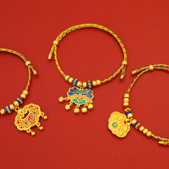 Ogrlica za kućne ljubimce - pleteni užad od poliestera, karikaturni uzorak, za mačke i pse, kineski stil