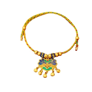 Ogrlica za kućne ljubimce - pleteni užad od poliestera, karikaturni uzorak, za mačke i pse, kineski stil