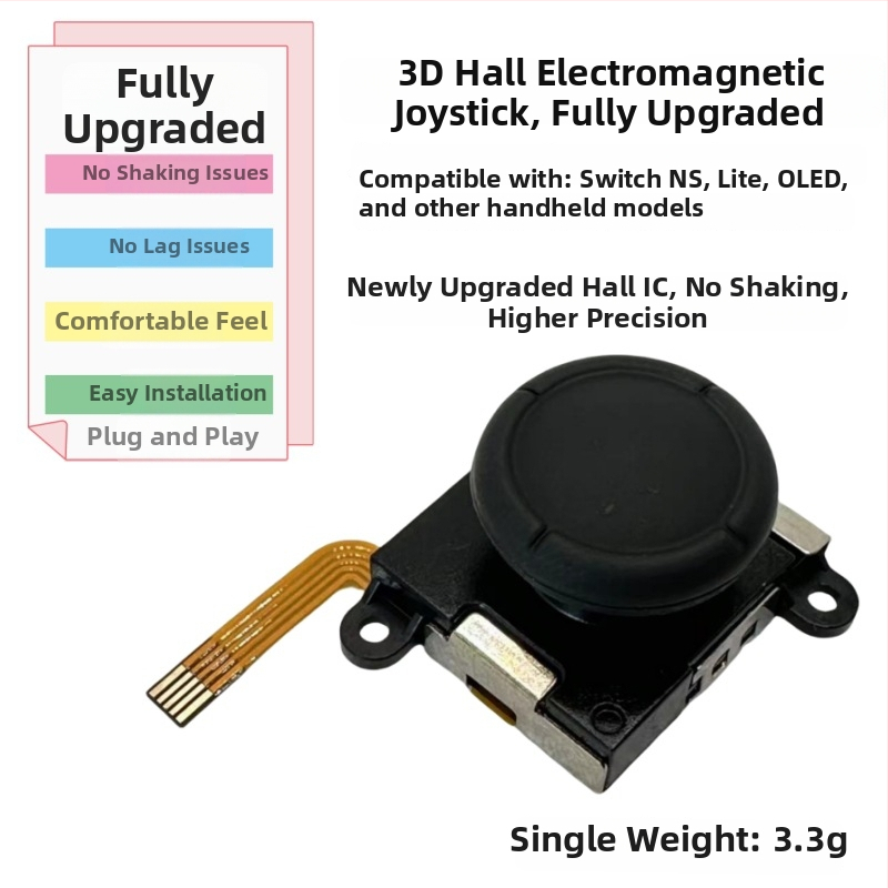 Joystick Hall pre Nintendo Switch, kompatibilný so Switch/NS Lite/OLED — rozhranie Socket, materiál FPC, hmotnosť 2 g