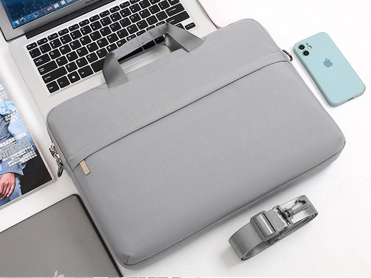 Geantă de protecție pentru laptop și tabletă – material Oxford, impermeabil, fermoar, mâner moale, compartiment interior cu fermoar, protecție la șocuri