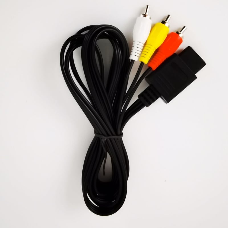 AV kabel za Nintendo 64, RCA sučelje, bakreni vodiči, PVC oklop