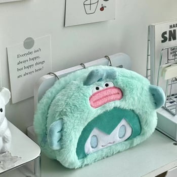 Plišani pernica Hatsune s motivima Kitty Cat i Cinnamon Dog – velur materijal, stil korejske verzije, opća namjena, Seven Colors