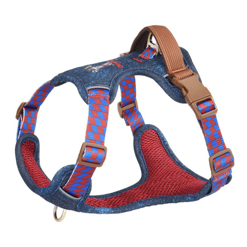 Postroj na hrudník psa, vestový štýl, polyester, pôvod Zhejiang, nie je rozšíriteľný