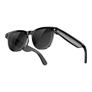 JS01 Pro Ochelari AI Inteligenti cu Cameră 8MP, 1200p Video, Traducere Imagine, Apel Bluetooth, Stocare Locală 16GB